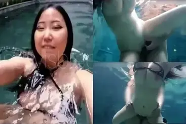 MsBreewc Ngewe Ganas di Kolam Renang Villa